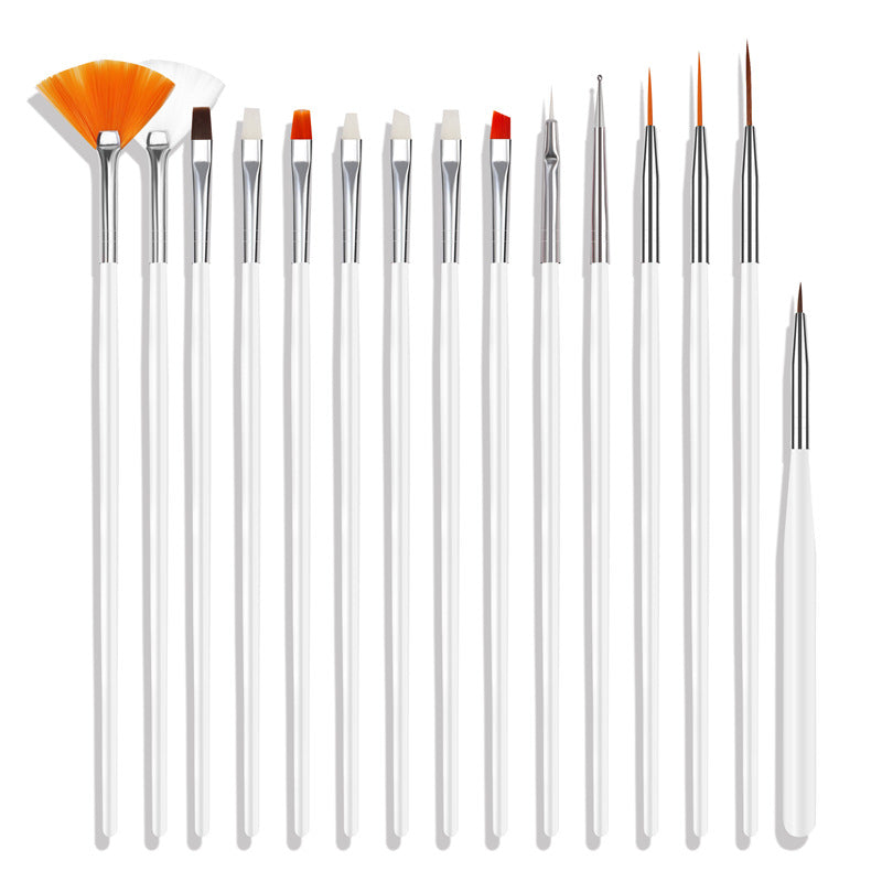Wholesale Plastic 15pcs Nail Art Pen Set